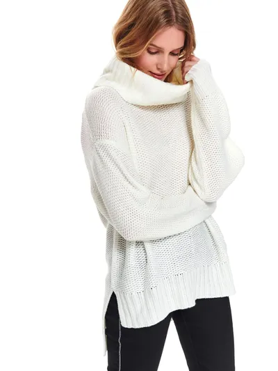 Top Secret Gruby damski sweter z golfem