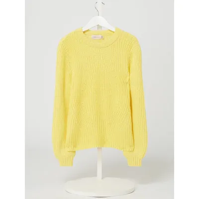 Only Only Sweter z mieszanki bawełny ekologicznej model ‘Leela’