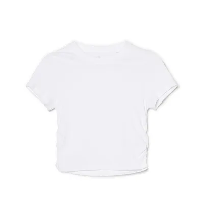 Cropp Biały t-shirt crop