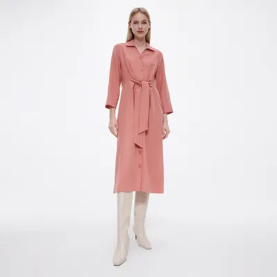 Reserved PREMIUM Sukienka EcoVero™ - Różowy