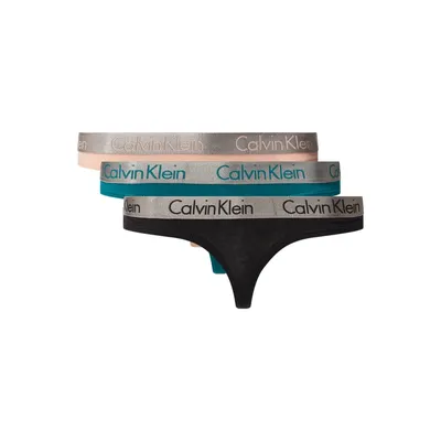 Calvin Klein Calvin Klein Underwear Stringi z dodatkiem streczu w zestawie 3 szt.