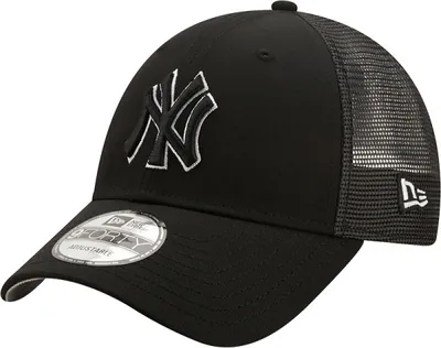 New Era Męska czapka z daszkiem NEW ERA HOME FIELD 9FORTY TRUCKER NEW YORK YANKEES - czarna