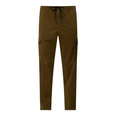 Boss BOSS Casualwear Spodnie cargo o kroju tapered fit z dodatkiem streczu model ‘Schargo’