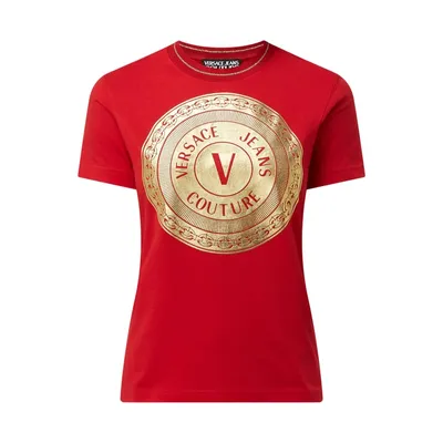Versace Jeans Couture Versace Jeans Couture T-shirt ze złotym nadrukiem