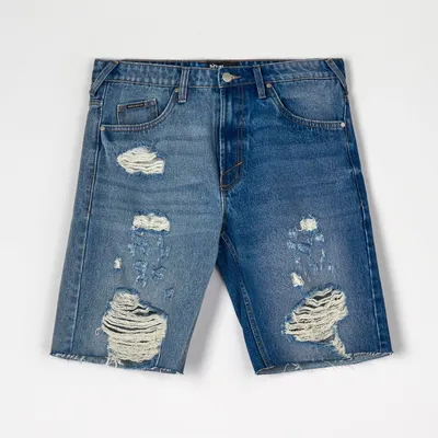 Sinsay Szorty jeansowe comfort - Niebieski