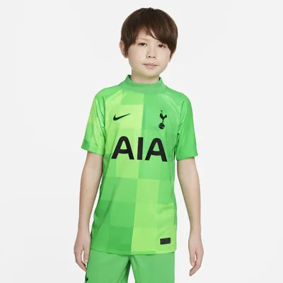 Nike Koszulka piłkarska dla dużych dzieci Tottenham Hotspur Stadium Goalkeeper 2021/22 - Zieleń