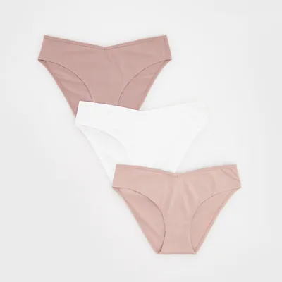 Reserved Majtki bikini 3 pack - Brązowy