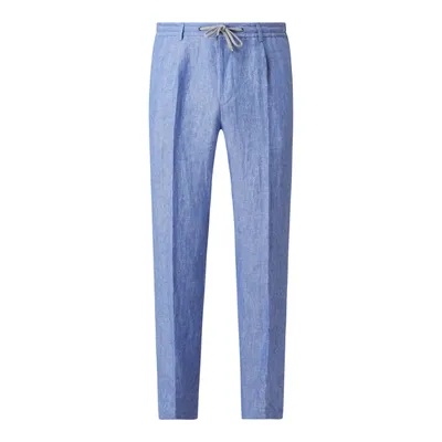 JOOP! Collection JOOP! Collection Spodnie do garnituru o kroju slim fit z lnu model ‘Eames’