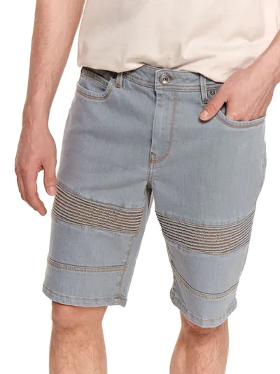 Top Secret Męskie szorty jeansowe z fakturą