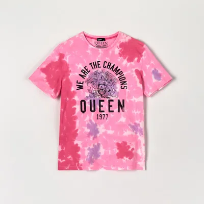 Sinsay Koszulka Queen - Różowy