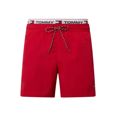 Tommy Hilfiger Tommy Hilfiger Spodenki kąpielowe o kroju regular fit z paskiem z logo