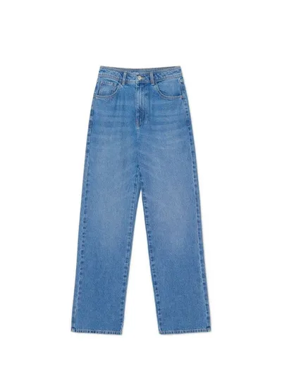 Cropp Niebieskie jeansy straight