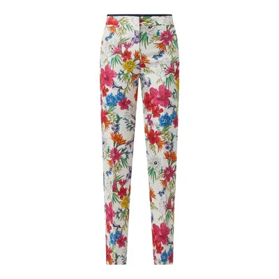 Gant Gant Spodnie lniane z kwiatowym wzorem
