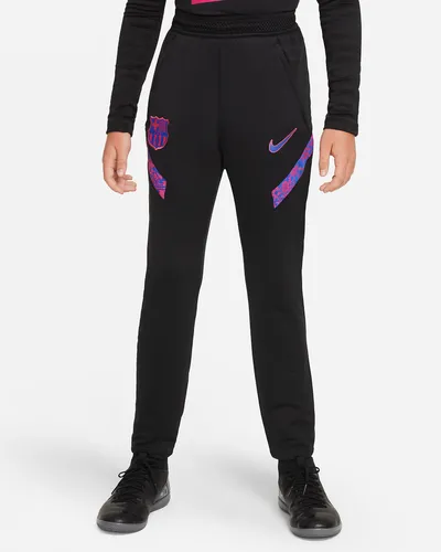 Nike Spodnie piłkarskie dla dużych dzieci FC Barcelona Strike Nike Dri-FIT - Czerń