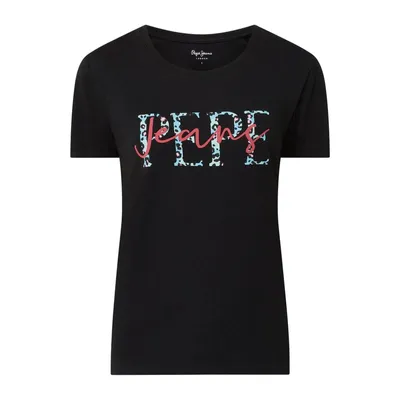Pepe Jeans Pepe Jeans T-shirt z nadrukiem z logo model ‘Elena’