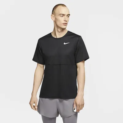 Nike Męska koszulka do biegania Nike Breathe - Czerń