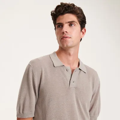Reserved Polo regular fit - Jasny szary