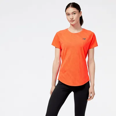 New Balance Koszulka damska New Balance WT23281ERE – pomarańczowa