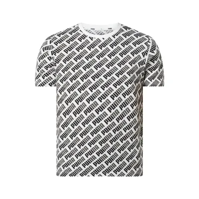 Puma PUMA PERFORMANCE T-shirt o kroju regular fit z wzorem z logo