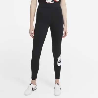 Nike Damskie legginsy z wysokim stanem Nike Sportswear Essential - Czerń