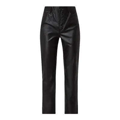 Boss BOSS Casualwear Spodnie z imitacji skóry z prostymi nogawkami model ‘Tinetta’