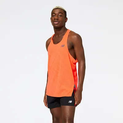Koszulka męska New Balance MT23280ERE – pomarańczowa