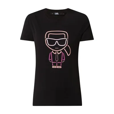 Karl Lagerfeld Karl Lagerfeld T-shirt z bawełny bio