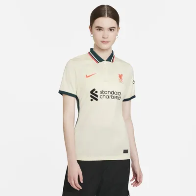Nike Damska koszulka piłkarska Nike Dri-FIT Liverpool FC 2021/22 Stadium (wersja wyjazdowa) - Brązowy