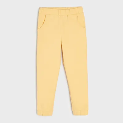Sinsay Spodnie dresowe jogger - Żółty