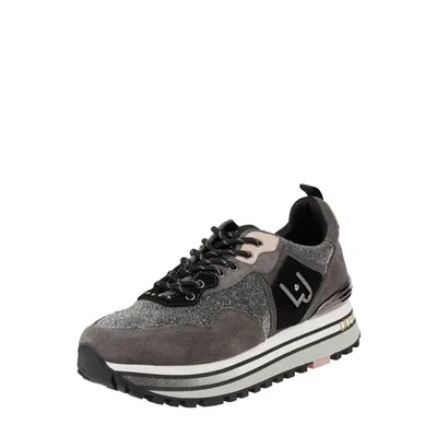 Liu Jo LIU JO MILANO Sneakersy na platformie ze skóry welurowej model ‘Wonder Maxi’