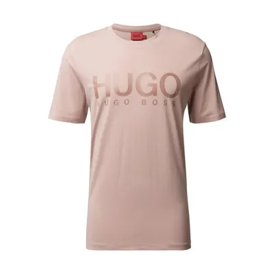 Hugo HUGO T-shirt z czystej bawełny z nadrukiem z logo