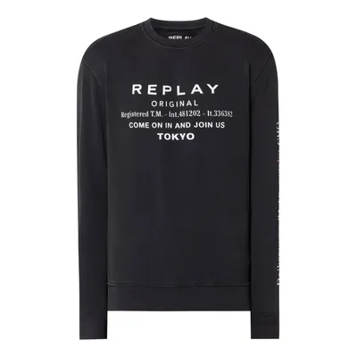 Replay Replay Bluza z nadrukiem z logo