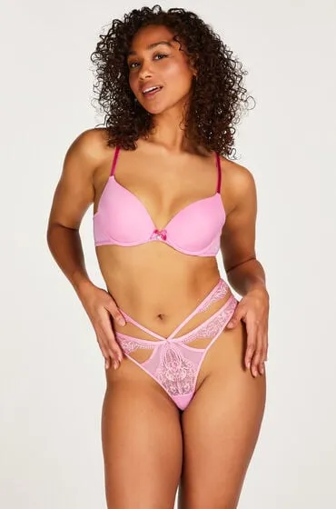 Hunkemöller Hunkemöller Meike Thong Różowy