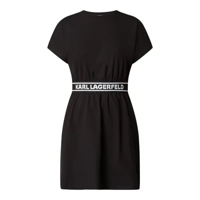 Karl Lagerfeld Karl Lagerfeld Sukienka koszulowa z bawełny model ‘Black’