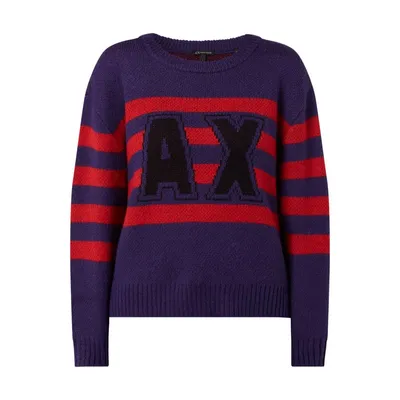 Armani Exchange ARMANI EXCHANGE Sweter z tkanym logo