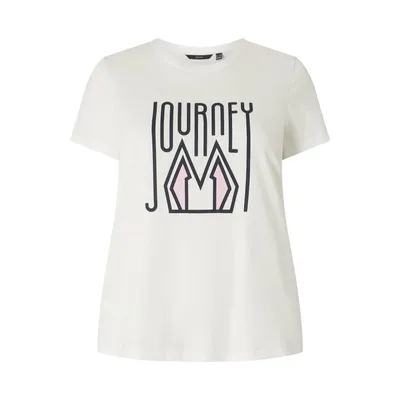 Vero Moda Vero Moda Curve T-shirt PLUS SIZE z bawełny ekologicznej model ‘Francis’