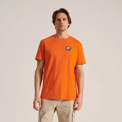 Sinsay Koszulka z naszywką - Pomarańczowy