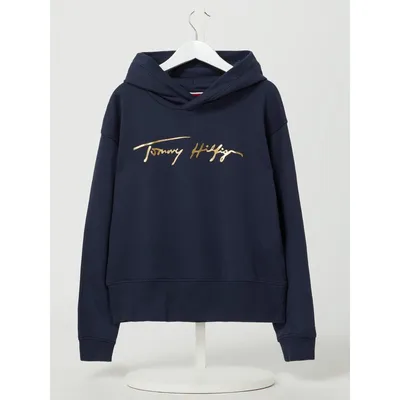 Tommy Hilfiger Tommy Hilfiger Teens Bluza z kapturem z nadrukiem z logo