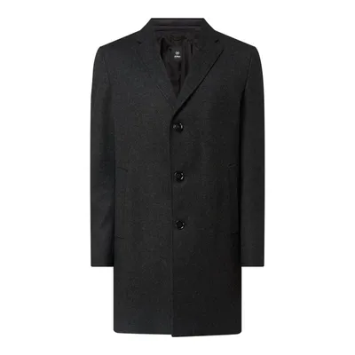 Strellson Strellson Płaszcz wełniany z plisą w kontrastowym kolorze model ‘Baronz’
