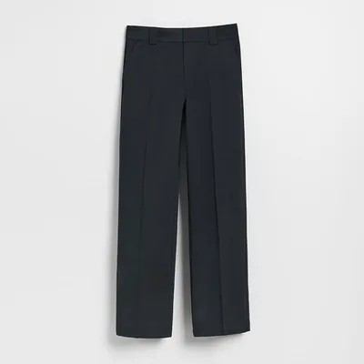 House Spodnie straight fit czarne - Czarny