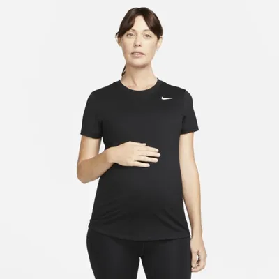 Nike Damski ciążowy T-shirt Nike Dri-FIT (M) - Czerń