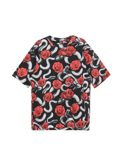 Cropp T-shirt w węże i róże