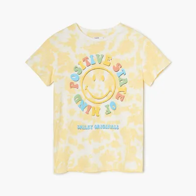 Cropp Koszulka oversize Smiley® - Żółty