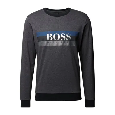 Boss BOSS Bluza z czystej bawełny z nadrukiem z logo