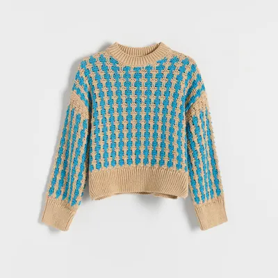 Reserved Bawełniany sweter - Wielobarwny