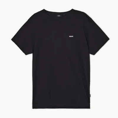 Cropp Gładka czarna koszulka - Czarny