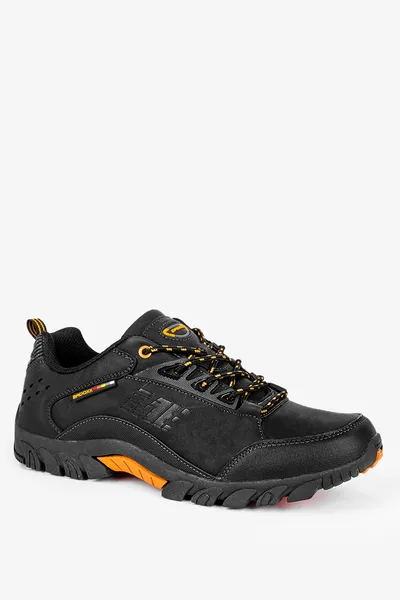 Casu Czarne buty trekkingowe sznurowane badoxx mxc8229/c