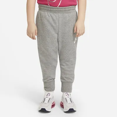 Nike Dopasowane spodnie z dzianiny dresowej dla dużych dzieci (dziewcząt) (szersze rozmiary) Nike Sportswear Club - Szary