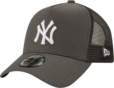 New Era Męska czapka z daszkiem NEW ERA DIAMOND ERA TRUCKER NEW YORK YANKEES - szara