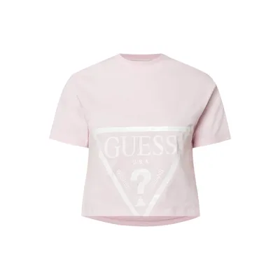 Guess Guess Activewear T-shirt o pudełkowym kroju z bawełny ekologicznej